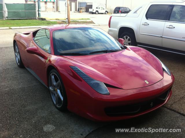 Ferrari 458 Italia spotted in Metairie, Louisiana