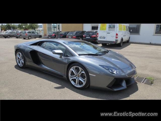 Lamborghini Aventador spotted in Bergamo, Italy