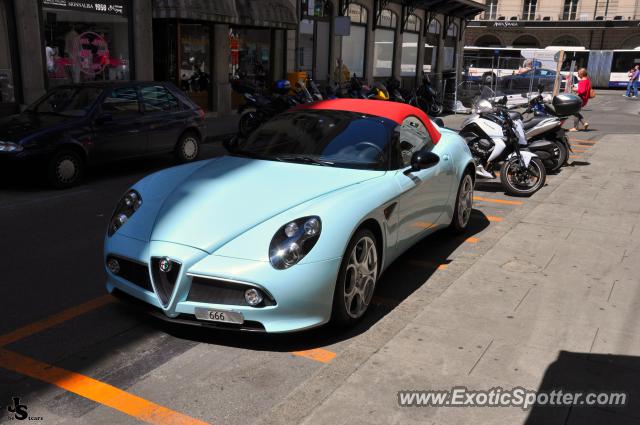 Alfa Romeo 8C spotted in Geneva, Switzerland
