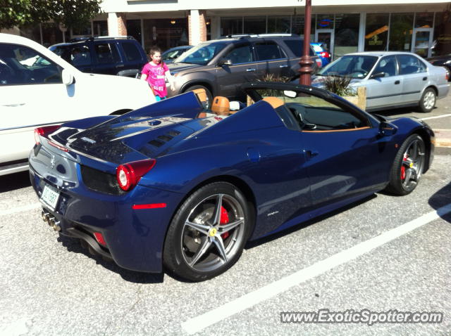 Ferrari 458 Italia spotted in Stamford, Connecticut