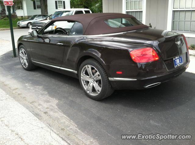 Bentley Continental spotted in Zionsville, Indiana