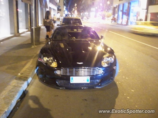Aston Martin DB9 spotted in M I L A N O, Italy