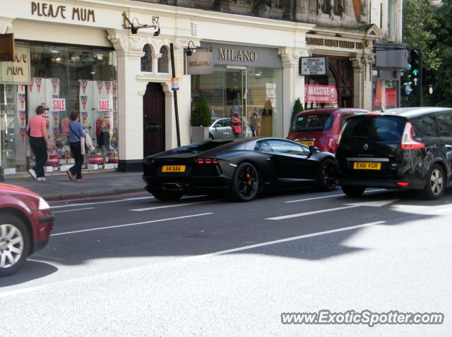 Lamborghini Aventador spotted in London, United Kingdom