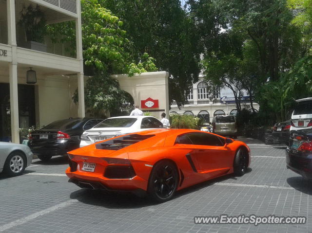 Lamborghini Aventador spotted in Bangkok, Thailand