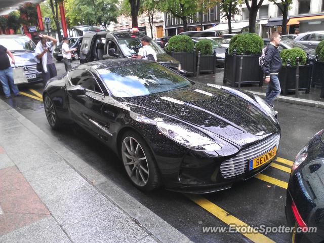 Aston Martin One-77 spotted in Paris, France
