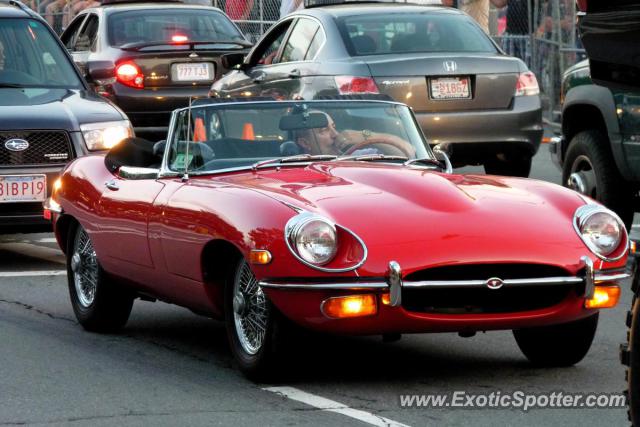 Jaguar E-Type spotted in Worcester, Massachusetts