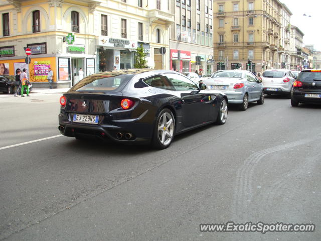 Ferrari FF spotted in Milan, Italy