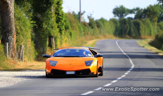 Lamborghini Murcielago spotted in Le Vigeant, France