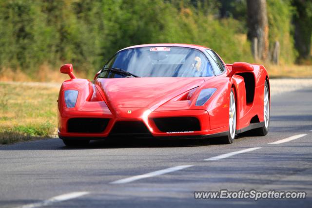 Ferrari Enzo spotted in Le Vigeant, France