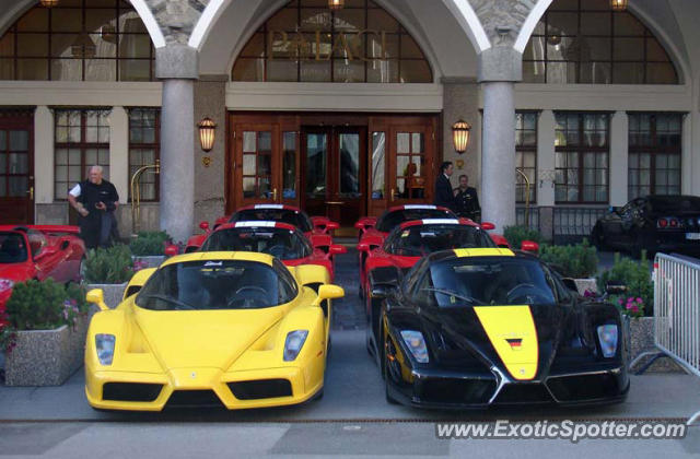 Ferrari Enzo spotted in Samedan, Switzerland