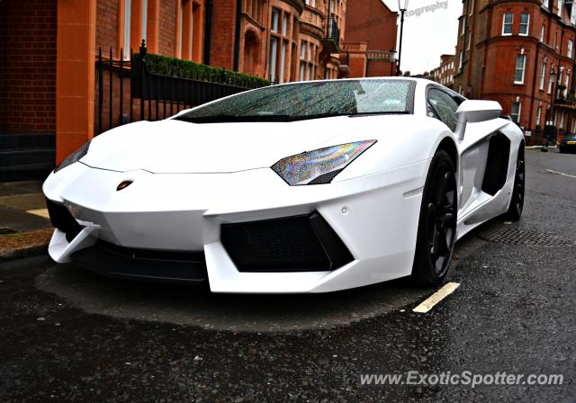 Lamborghini Aventador spotted in London, United Kingdom