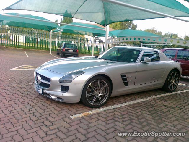 Mercedes SLS AMG spotted in Sunninghill, South Africa