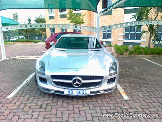 Mercedes SLS AMG spotted in Sunninghill, South Africa