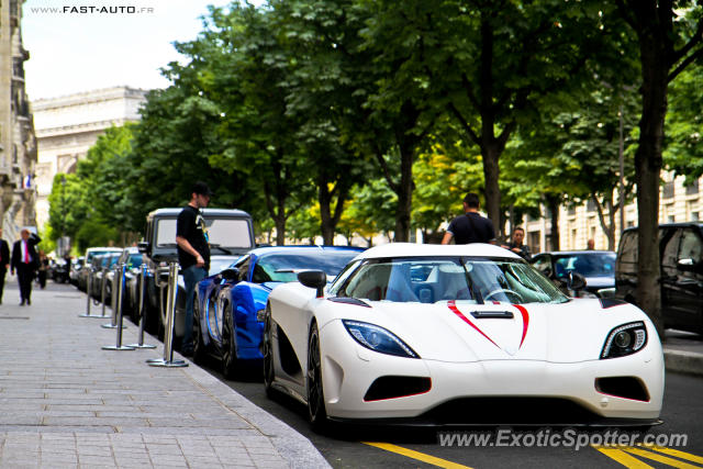 Koenigsegg Agera R spotted in Paris, France