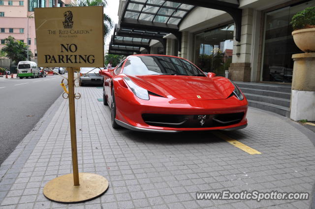 Ferrari 458 Italia spotted in Kuala Lumpur, Malaysia