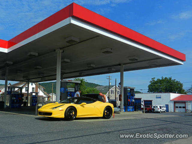 Ferrari 458 Italia spotted in Hellertown, Pennsylvania