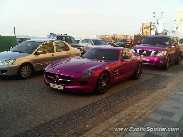 Mercedes SLS AMG spotted in Dubai, United Arab Emirates