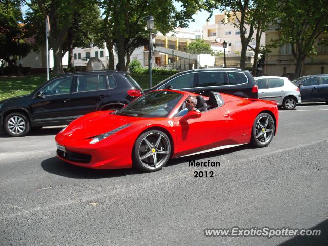 Ferrari 458 Italia spotted in Cascais, Portugal
