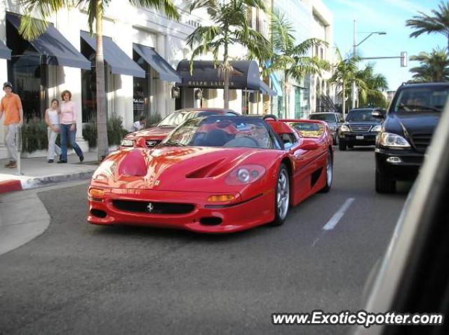 Ferrari F50 spotted in Beverly Hills, California