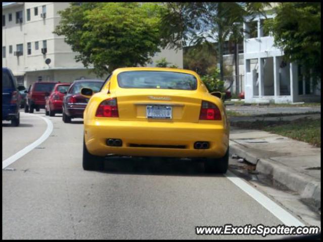 Maserati Gransport spotted in Miami Beach, Florida