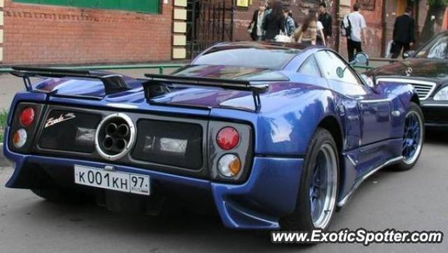 Pagani Zonda spotted in Moscow, Russia