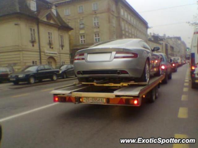 Aston Martin DB9 spotted in Zagreb, Croatia
