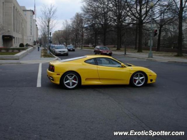 Ferrari 360 Modena spotted in Washigton DC, Washington