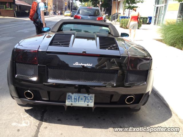 Lamborghini Gallardo spotted in Toronto, Canada