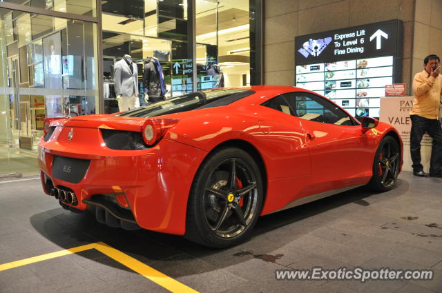 Ferrari 458 Italia spotted in Bukit Bintang KL, Malaysia