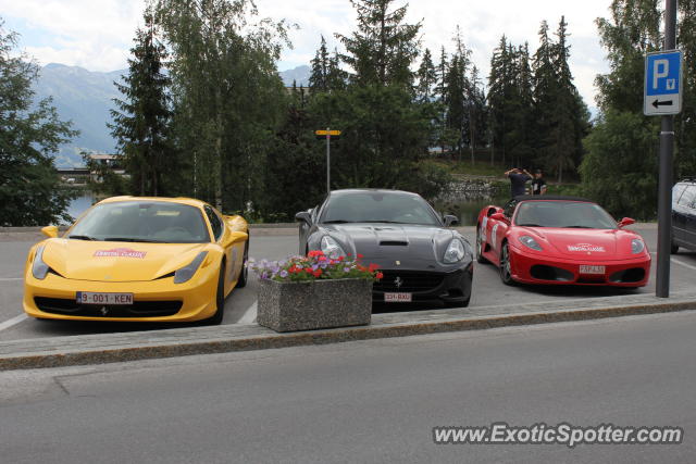 Ferrari California spotted in Crans-Montana, Switzerland