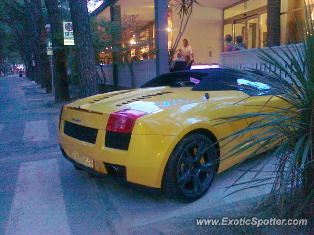 Lamborghini Gallardo spotted in Bibione, Italy