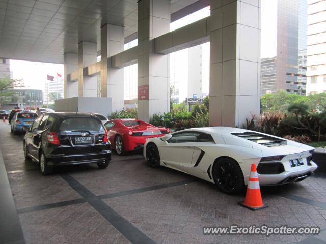 Lamborghini Aventador spotted in Jakarta, Indonesia