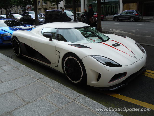 Koenigsegg Agera R spotted in Paris, France