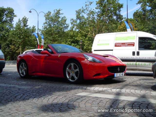 Ferrari California spotted in Paris, France