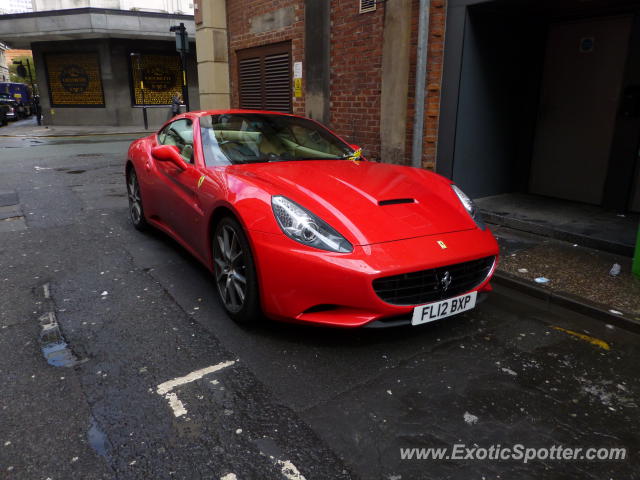Ferrari California spotted in Manchester, United Kingdom