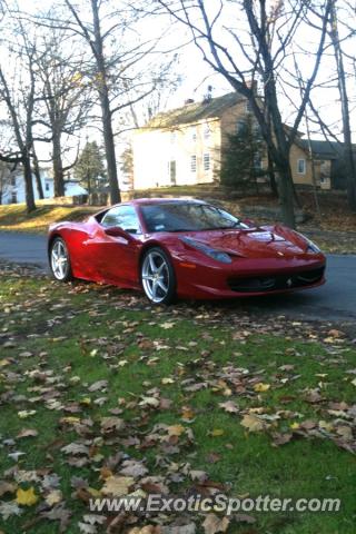 Ferrari 458 Italia spotted in Deerfield, Massachusetts
