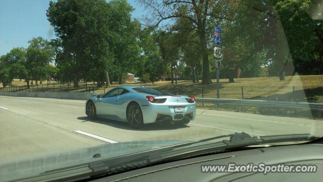 Ferrari 458 Italia spotted in St. Louis, Missouri