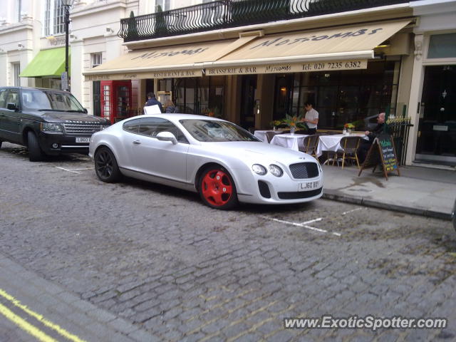 Bentley Continental spotted in London, United Kingdom