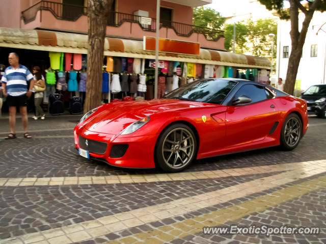 Ferrari 599GTO spotted in Jesolo Beach, Italy