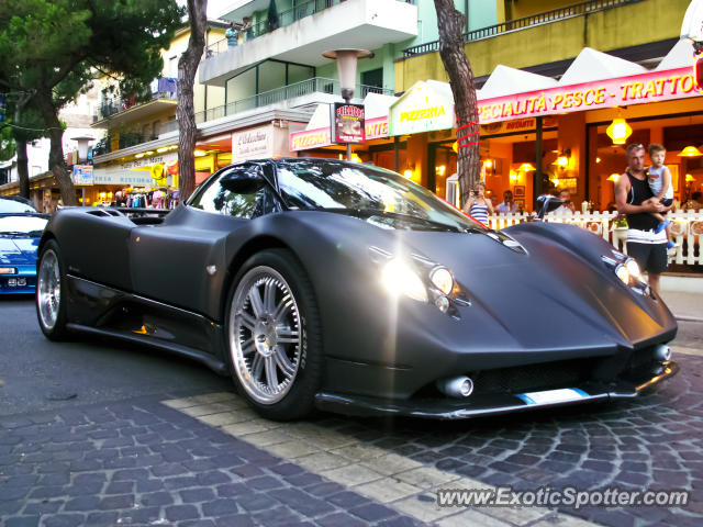 Pagani Zonda spotted in Jesolo Beach, Italy