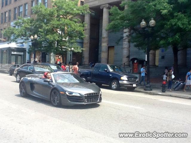 Audi R8 spotted in Boston, Massachusetts