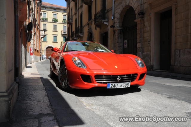 Ferrari 599GTB spotted in Verona, Italy