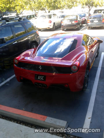 Ferrari 458 Italia spotted in Brisbane, Australia