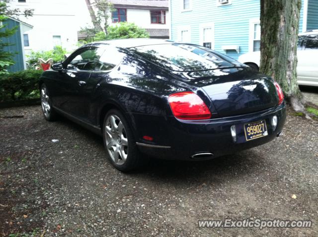 Bentley Continental spotted in Chautauqua, New York