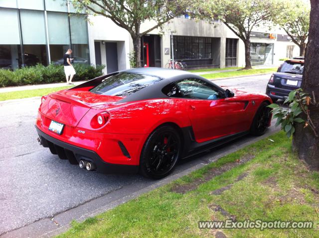 Ferrari 599GTO spotted in Vancouver B.C, Canada