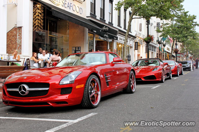Mercedes SLS AMG spotted in Red Bank, New Jersey