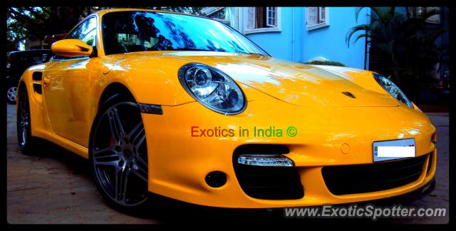 Porsche 911 Turbo spotted in Bangalore, India