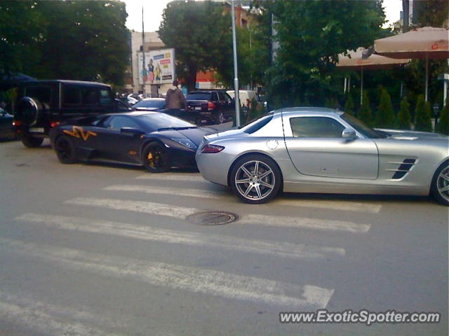 Mercedes SLS AMG spotted in Prishtina, Kosovo