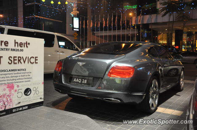 Bentley Continental spotted in Bukit Bintang KL, Malaysia