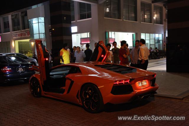 Lamborghini Aventador spotted in Kota Kinabalu, Malaysia